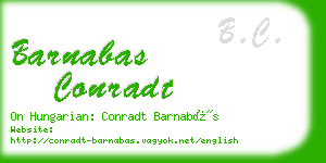 barnabas conradt business card